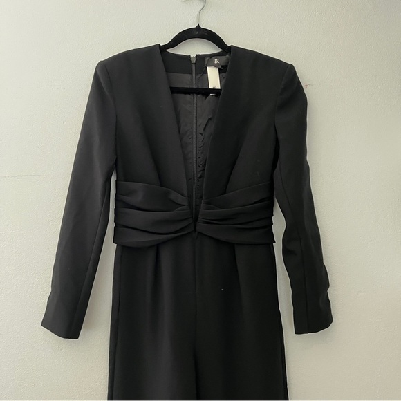 NWT Banana Republic Black Faiza Tuxedo Jumpsuit Size 4 - Picture 5 of 13